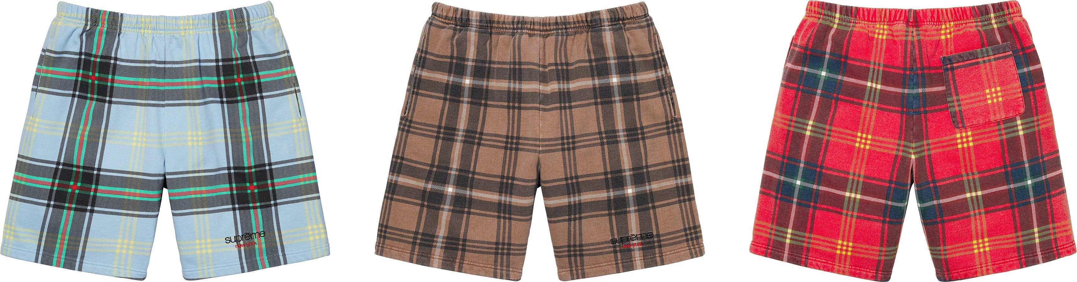 Plaid Sweatshort